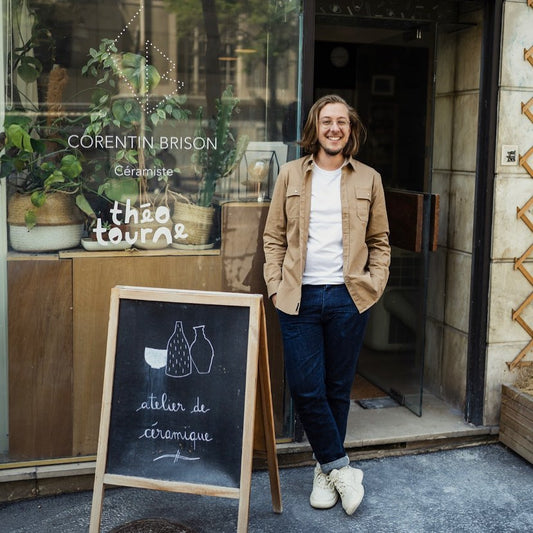 Chez Corentin Brison, céramiste, Paris Xe