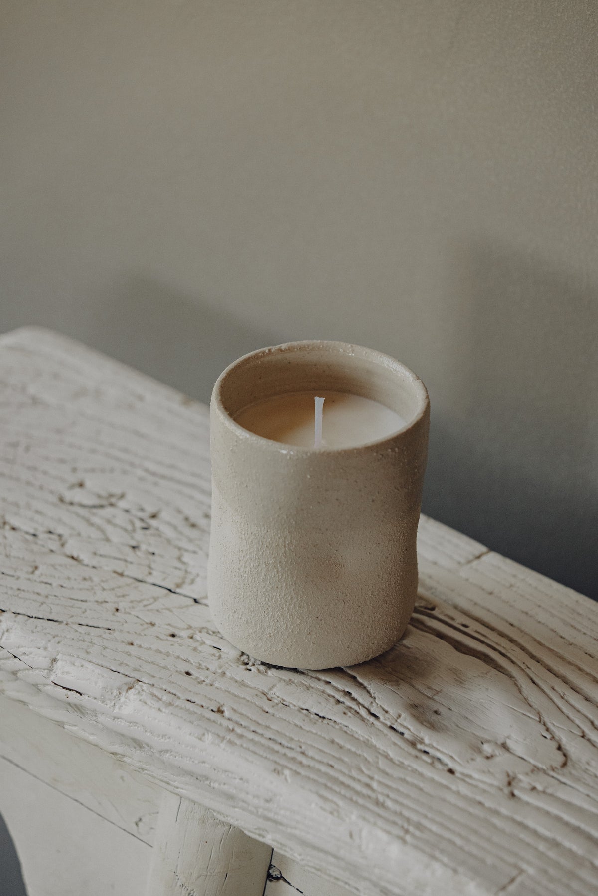 Grande Bougie Blanche Extérieur Diam 15 x 14 cm Grande Bougie Blanche Extérieur Diam 15 x 14 cm